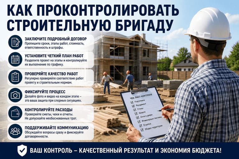 Как проконтролировать строительную бригаду